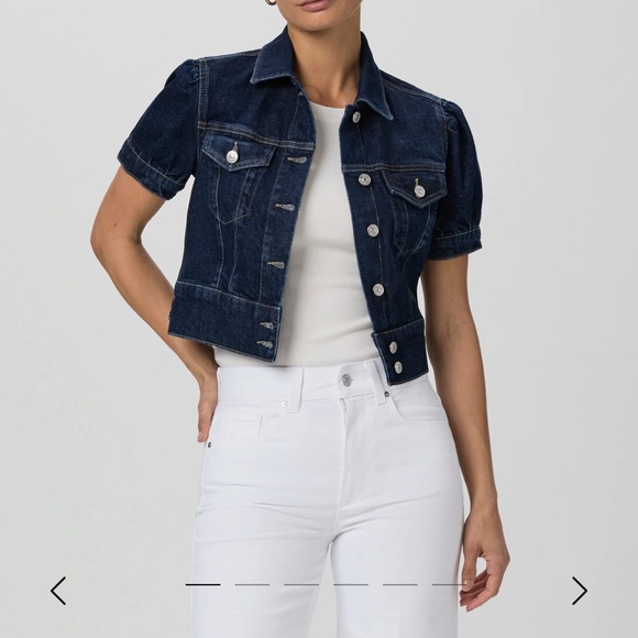 PAIGE Jackets & Blazers - PAIGE Dark Indigo Denim Jacket